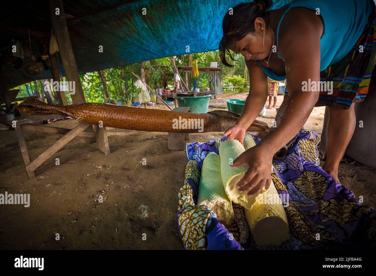 France, French Guiana, Amazonian Park, heart zone, Camopi, Native