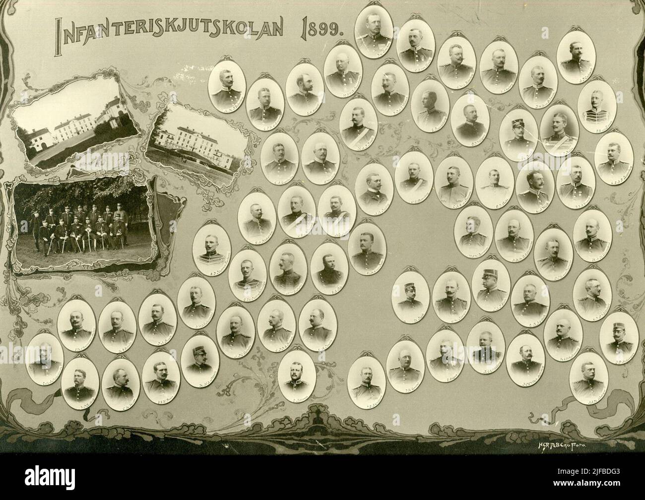 Officers at the Infantry Shot School in 1899 Stock Photo - Alamy