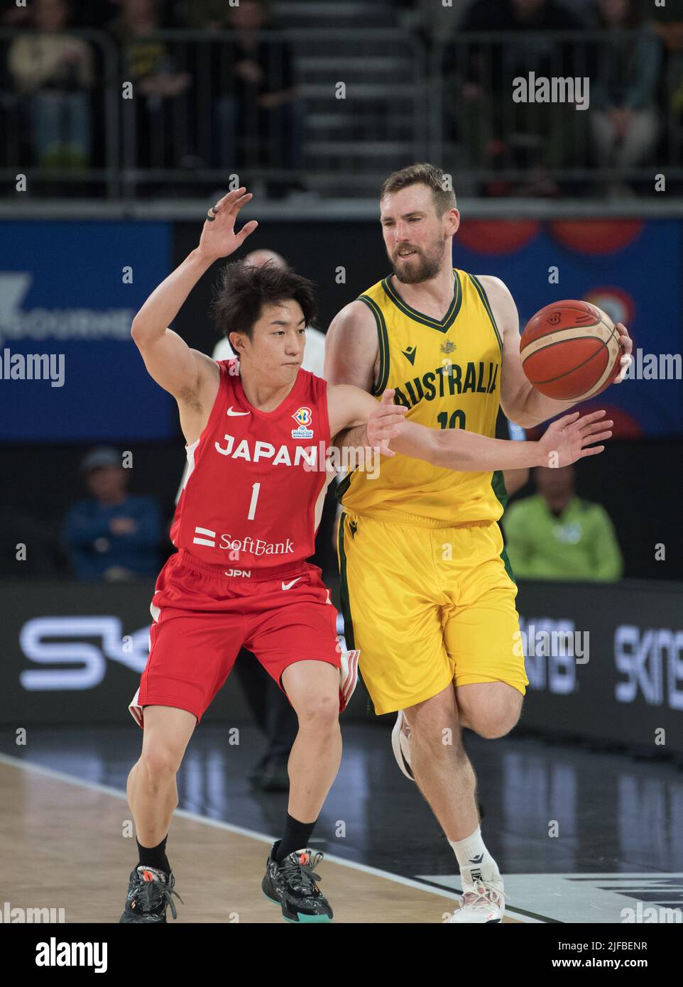 Melbourne, Australia. 01st July, 2022. Takumi Saito (L) of Japan