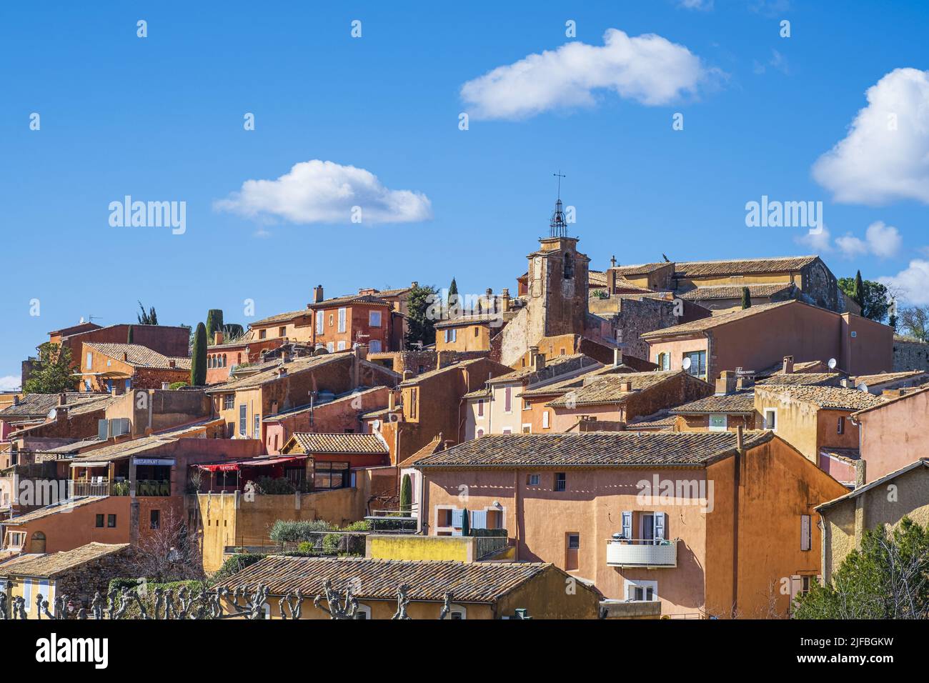 France Vaucluse Luberon Regional Nature Park Roussillon Labelled 