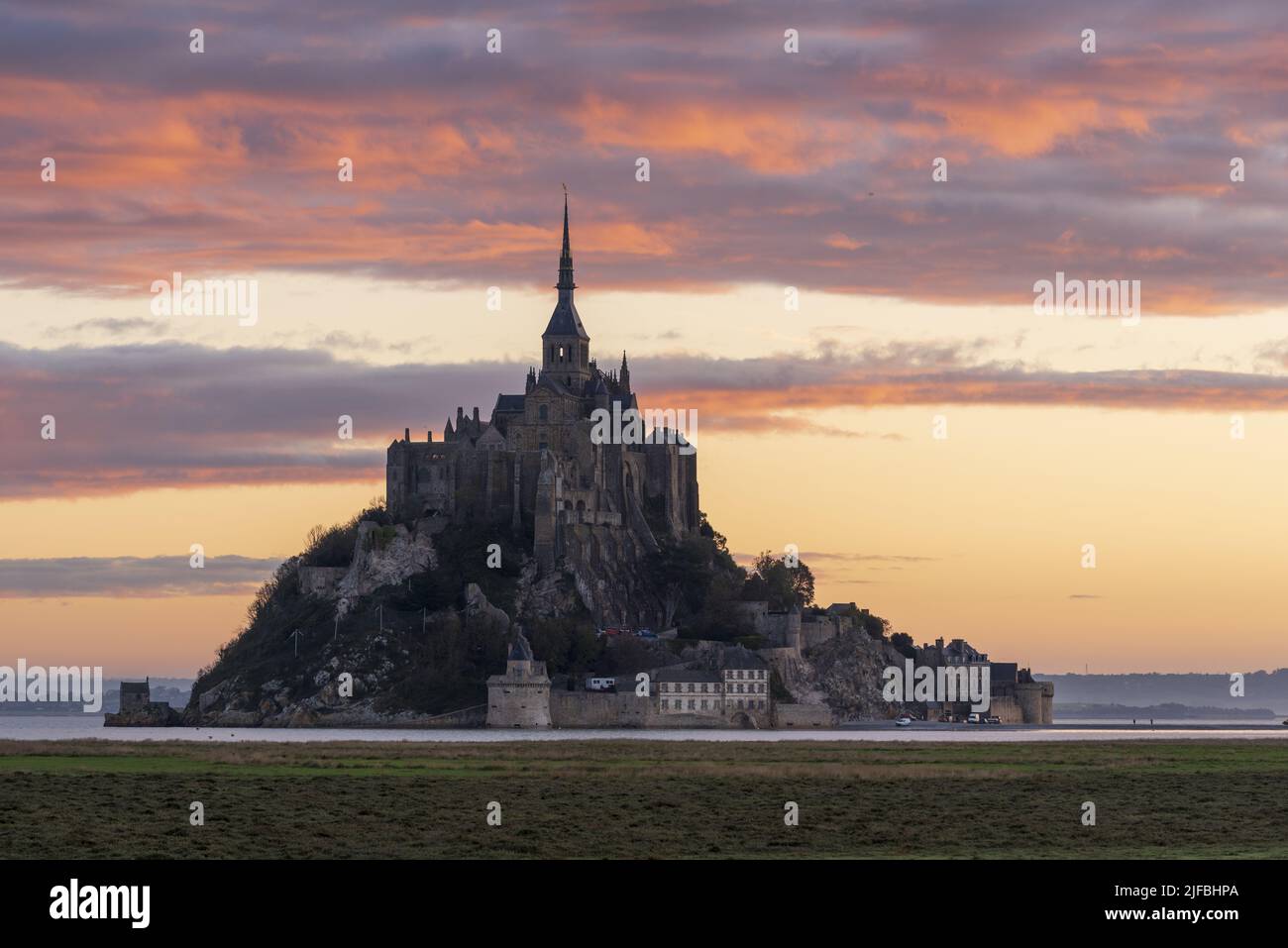 France, Manche, Mont Saint Michel Bay listed as World Heritage by