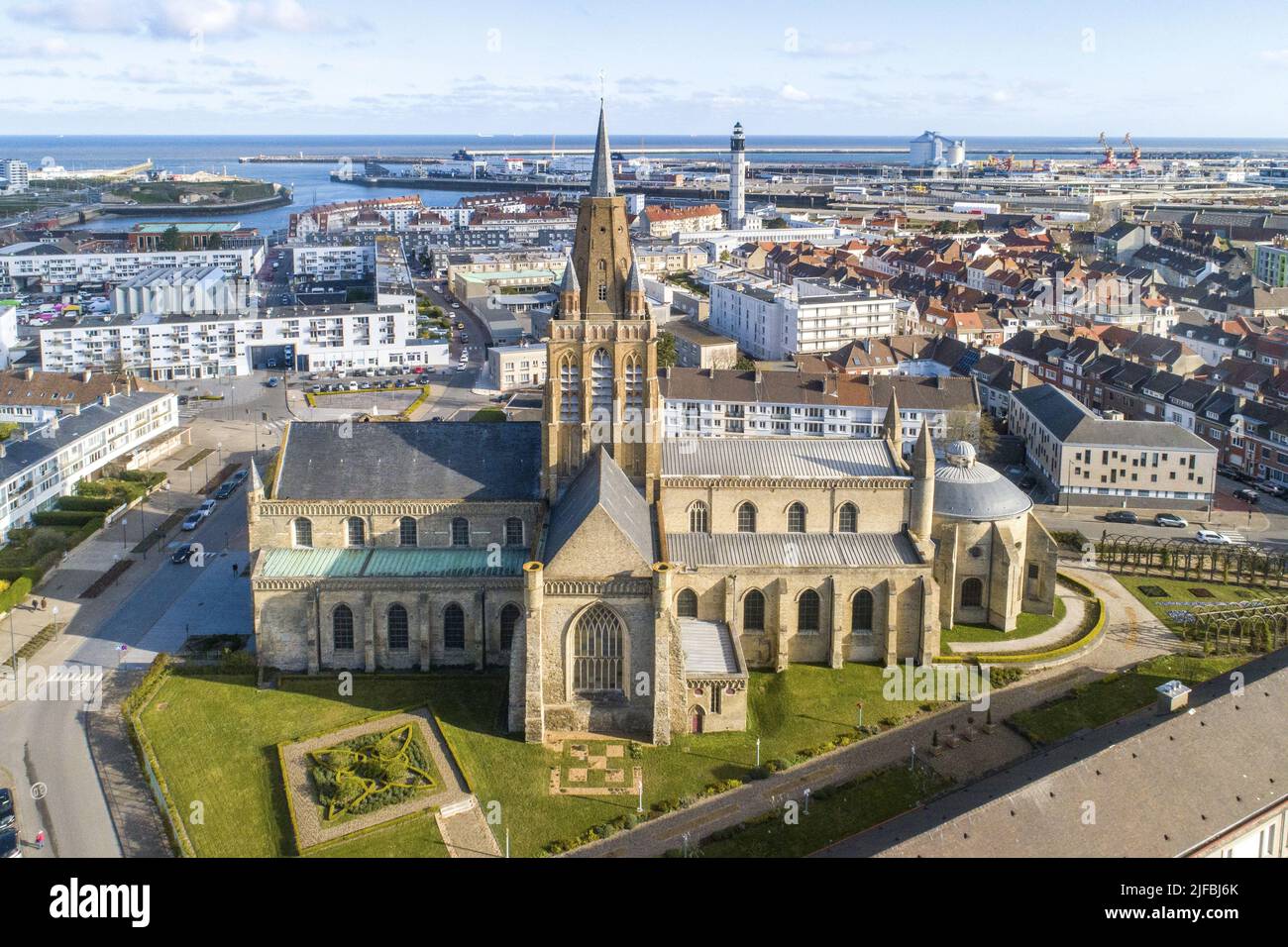 France, PasdeCalais, Calais, Church NotreDame of Calais of the 15th