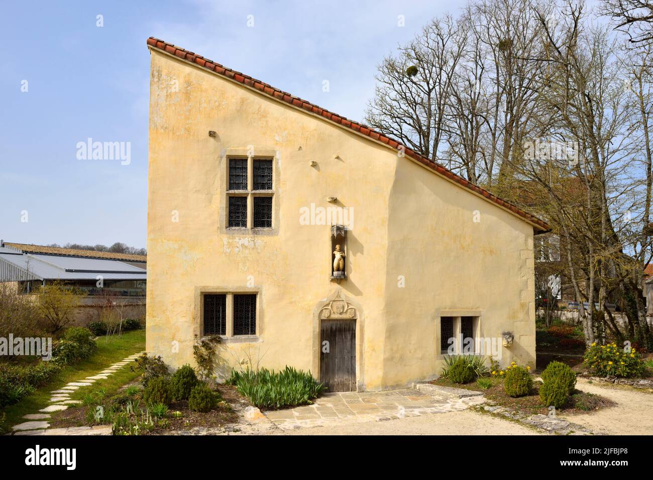 France, Vosges, Domremy la Pucelle, birthplace house of Joan of Arc, Birthplace of Joan of Arc built in the 14th century Stock Photo