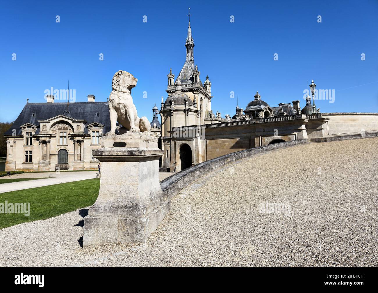 France, Oise, Chantilly, general view. Stock Photo