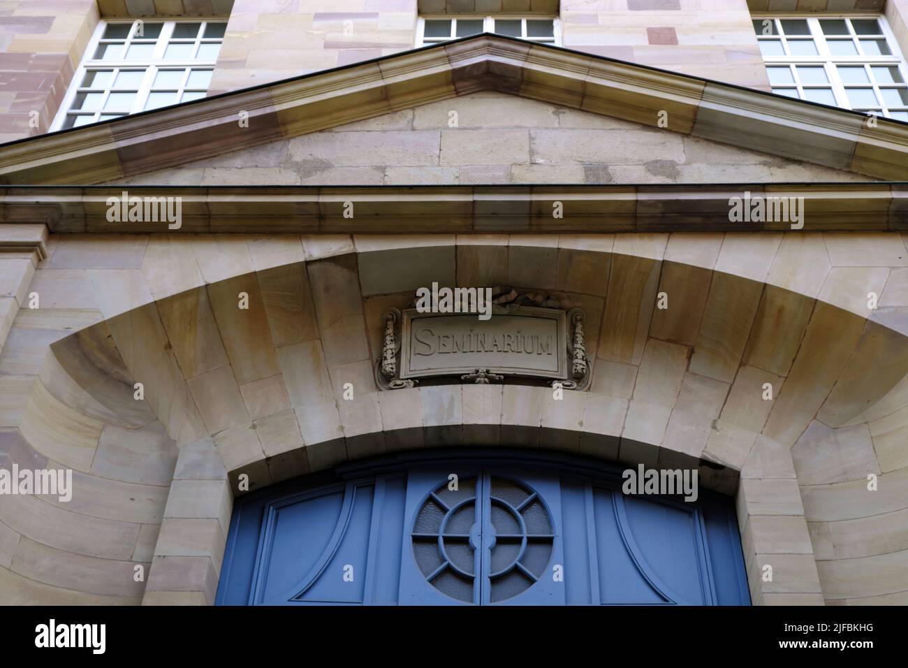 BERGAMO, ITALY - FEBRUARY 25, 2019: patio of seminary Seminario Vescovile  di Bergamo Giovanni XXII on street Via Arena in Upper Town (Citta Alta) of  B Stock Photo - Alamy