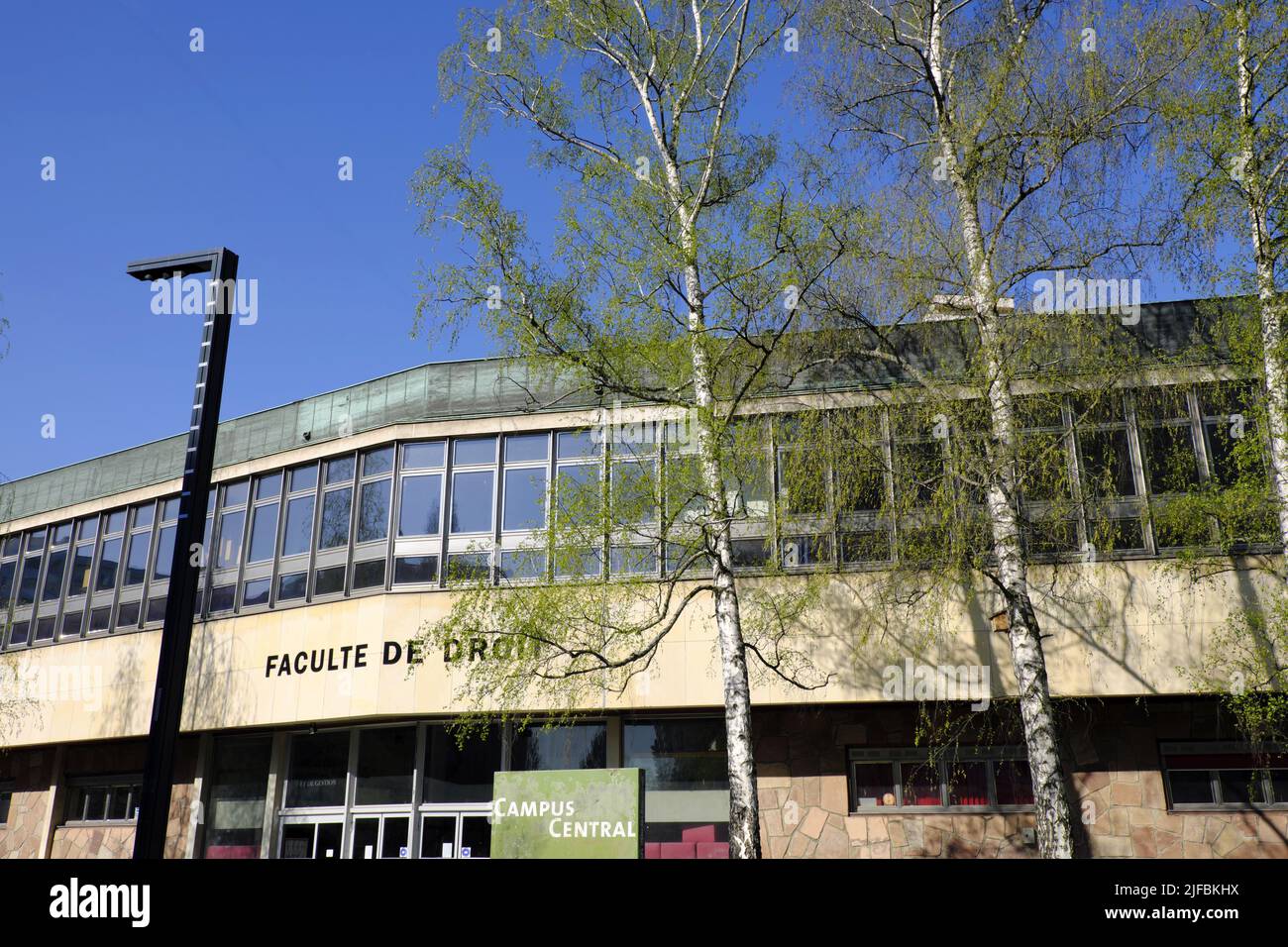 France, Bas Rhin, Strasbourg, Esplanade campus, University of Strasbourg, Faculty of Law Stock Photo