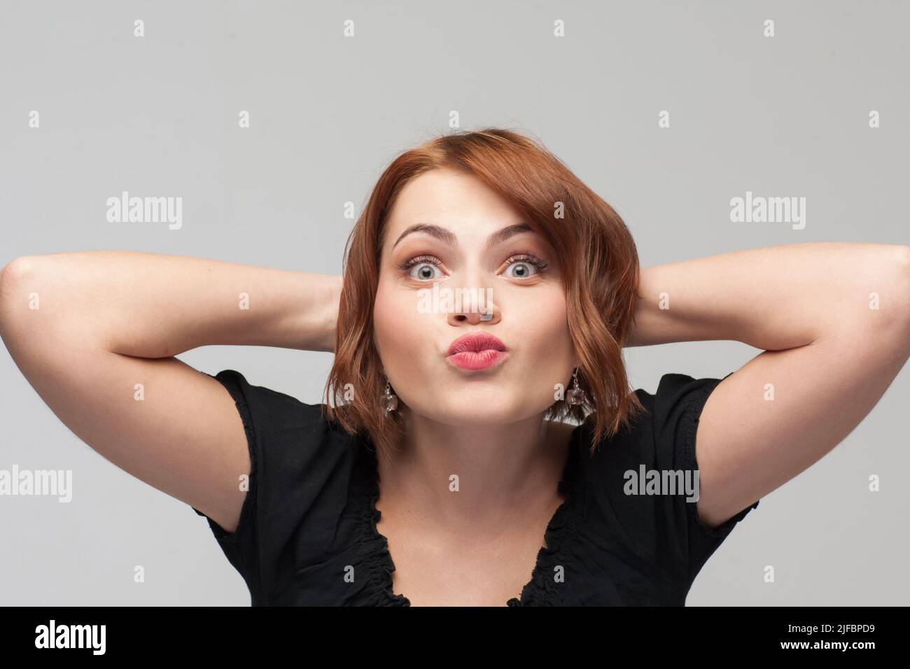 Playful female mood. Forever young Stock Photo