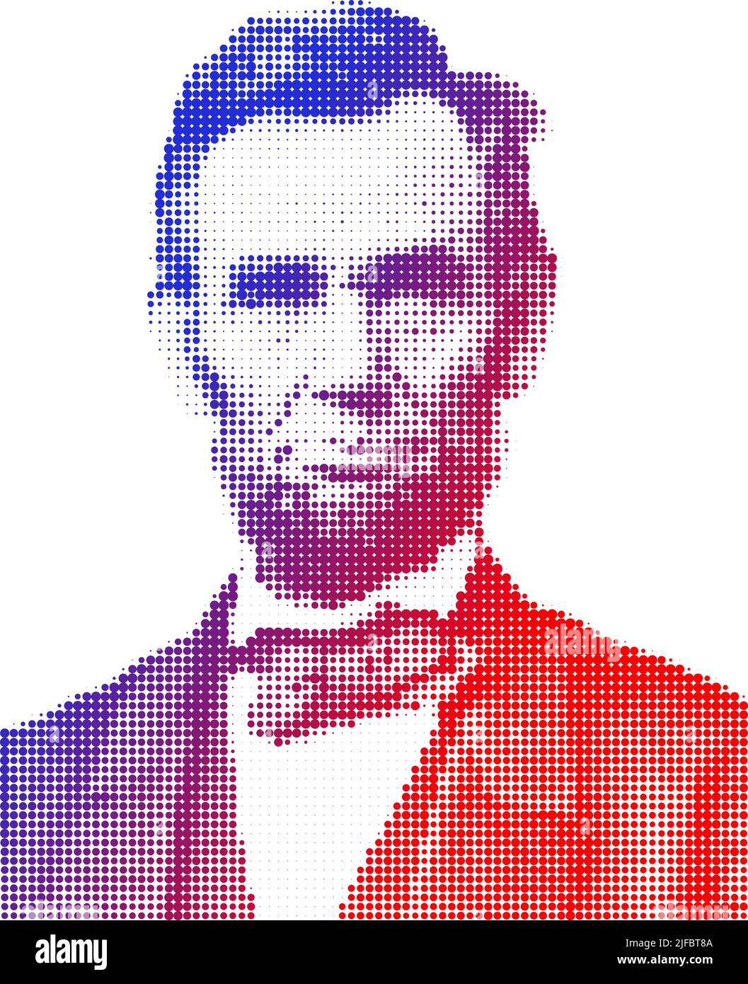 Abraham Lincoln graphic portrait design, USA, vector illustration Stock Vector
