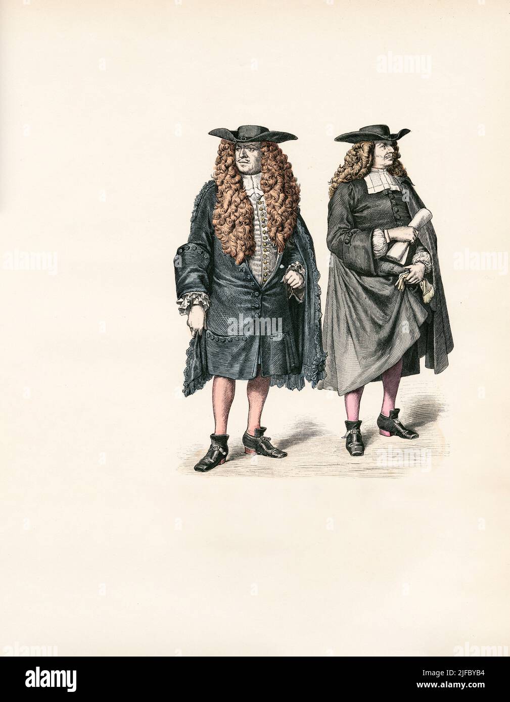 Consul, Councilman (1670), Strasbourg, 17th Century, Illustration, The History of Costume, Braun & Schneider, Munich, Germany, 1861-1880 Stock Photo