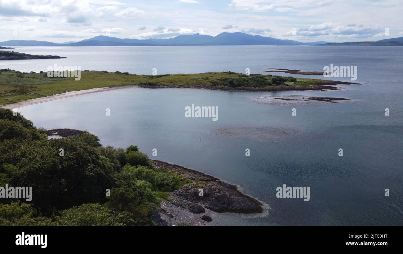 Aerial view of the Isle of Mull Stock Photo