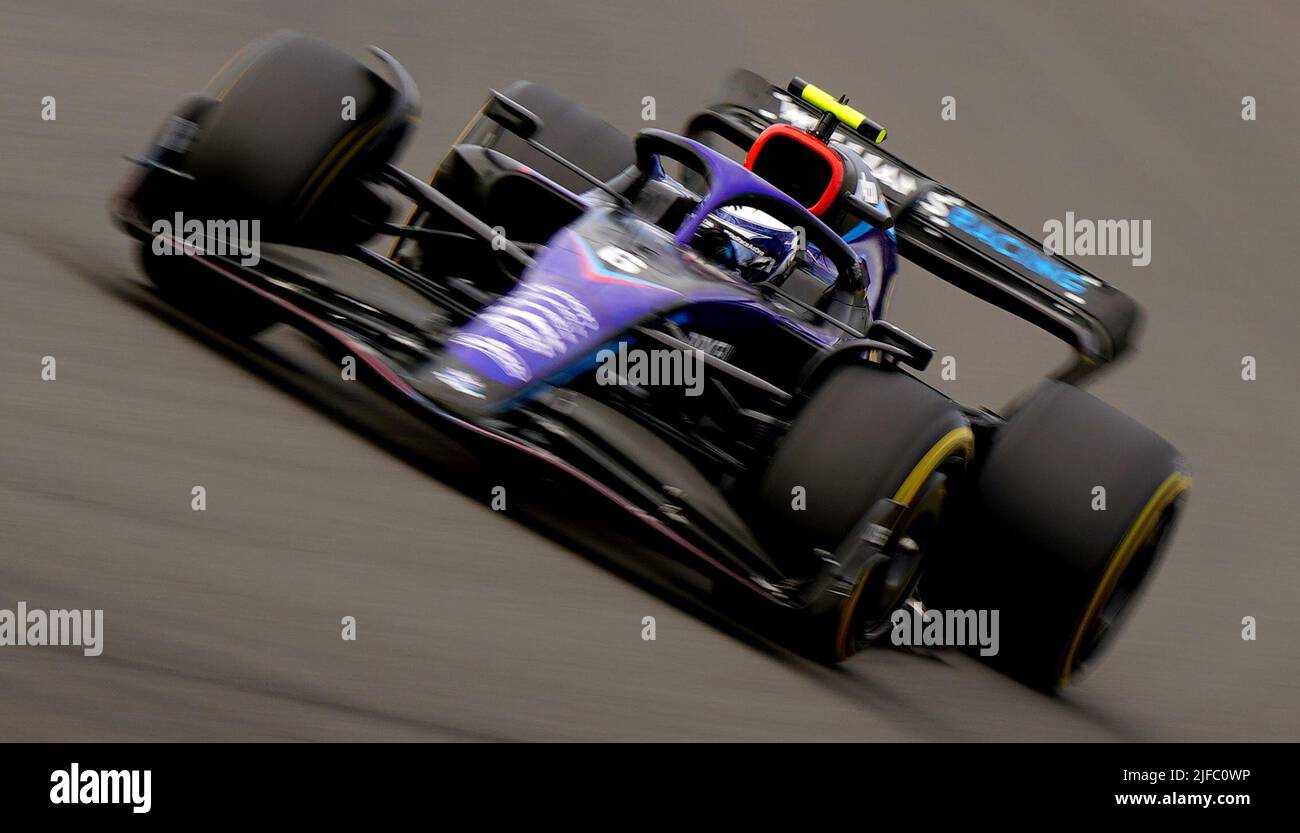 Williams Nicholas Latifi ahead of the British Grand Prix 2022 at Silverstone, Towcester. Picture date: Friday July 1, 2022. Stock Photo