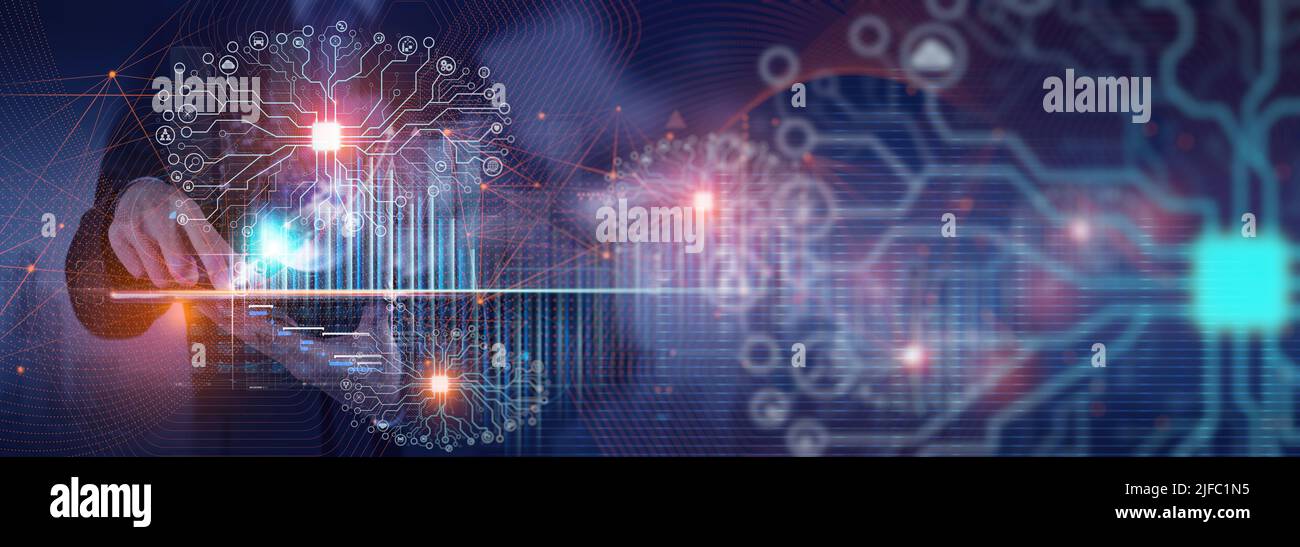 Artificial intelligence big data computer hi-res stock photography and ...