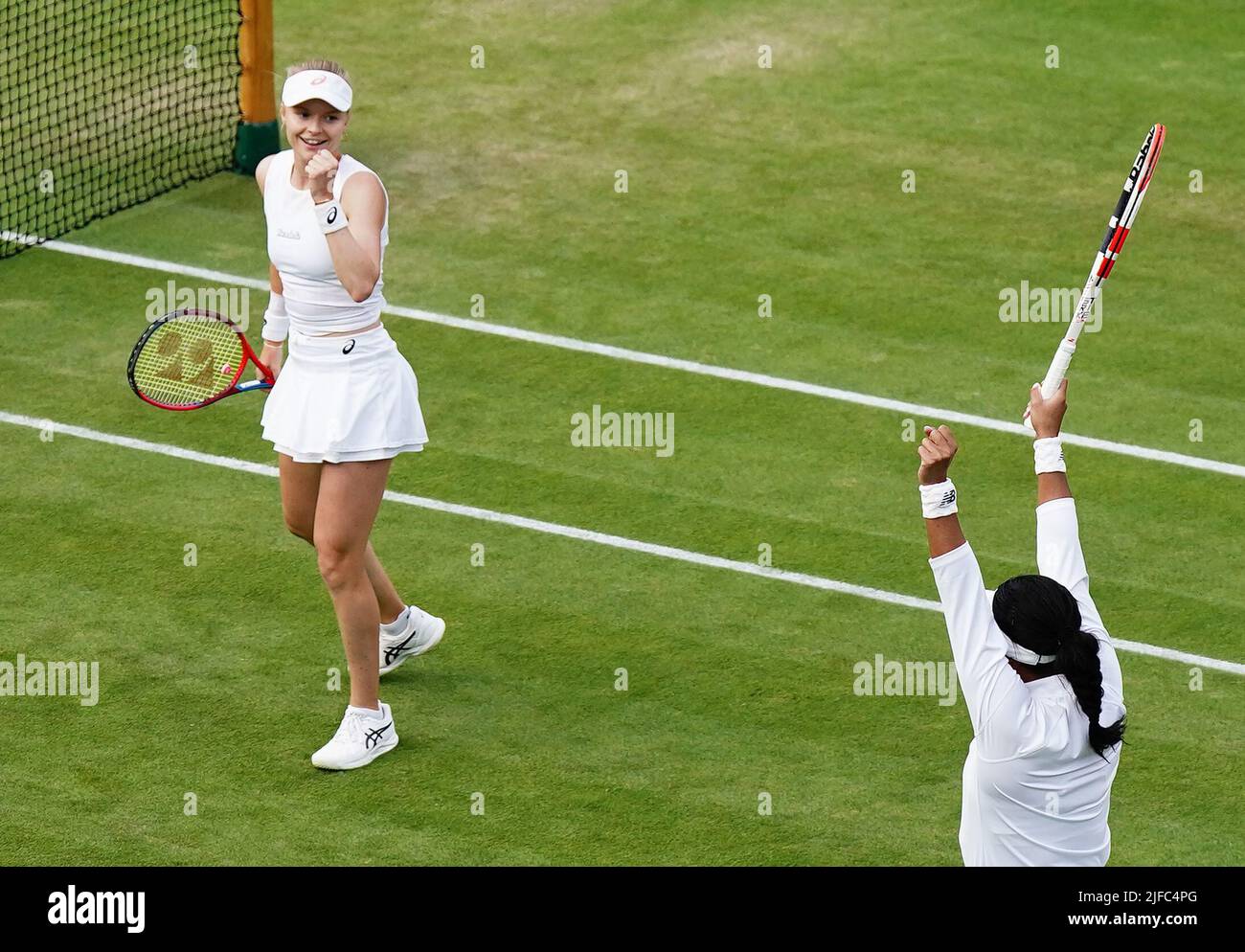 Harriet Dart And Heather Watson Celebrate Victory In Their Ladies ...