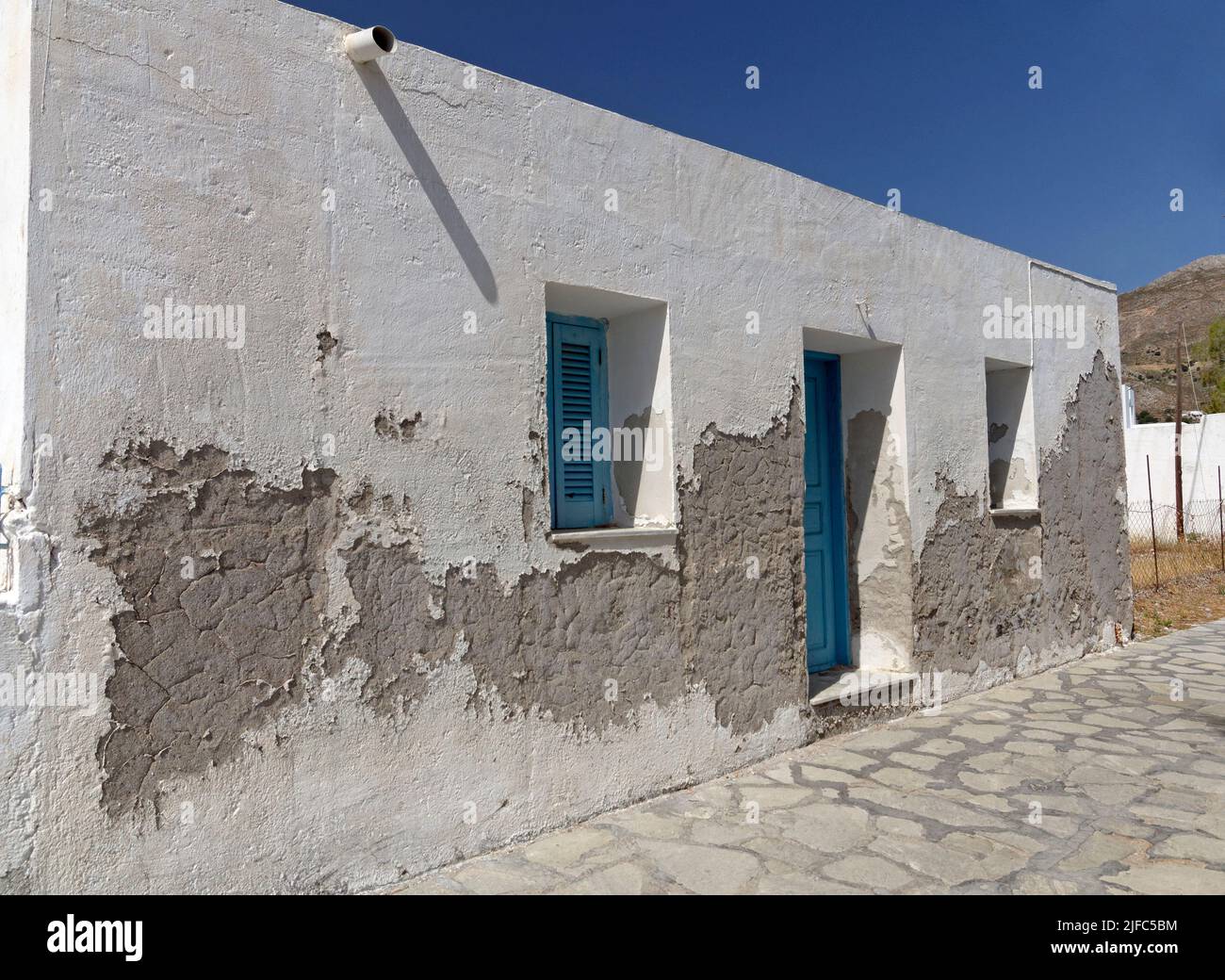 Traditional house, Livadia village, Tilos island, Dodecanese, Greece