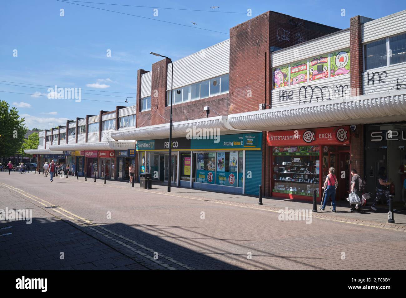 Barry Town Centre South Wales UK Stock Photo Alamy