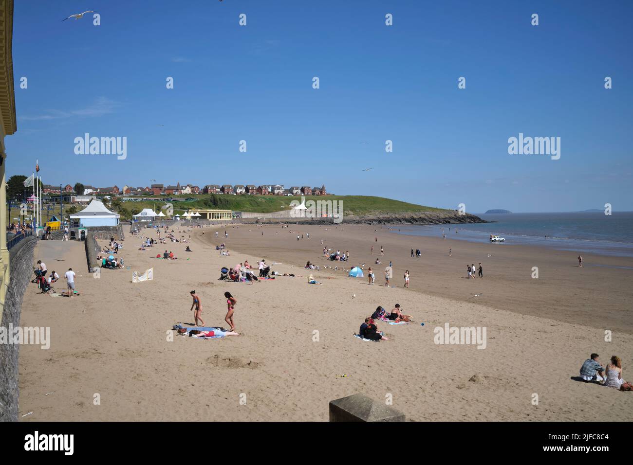 Beach at Barry Island South Wales UK Stock Photo