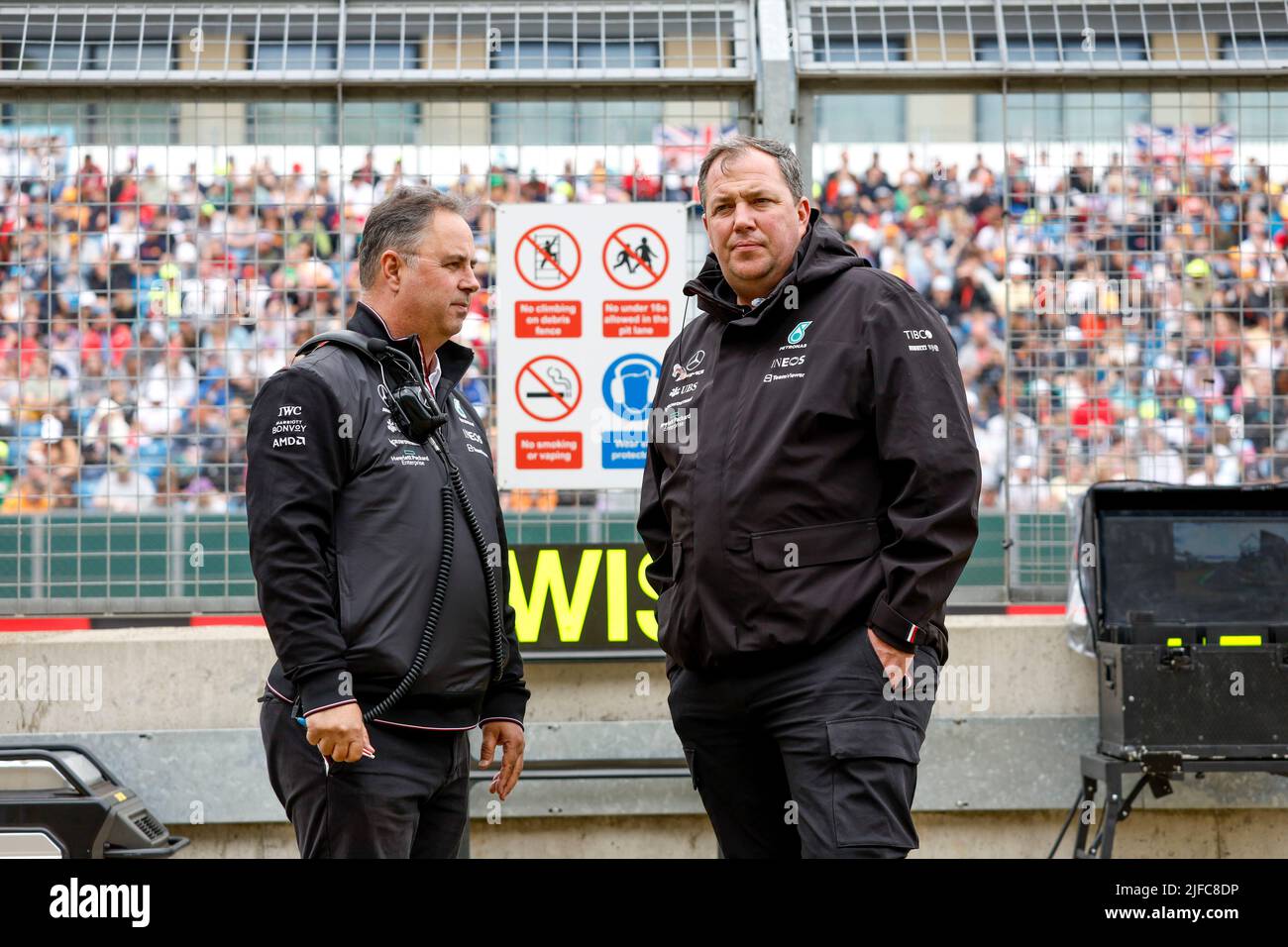 Silverstone, UK. 1st July, 2022. Ron Meadows (GBR, Mercedes-AMG Petronas F1 Team), F1 Grand Prix of Great Britain at Silverstone Circuit on July 1, 2022 in Silverstone, United Kingdom. (Photo by HIGH TWO) Credit: dpa/Alamy Live News Stock Photo