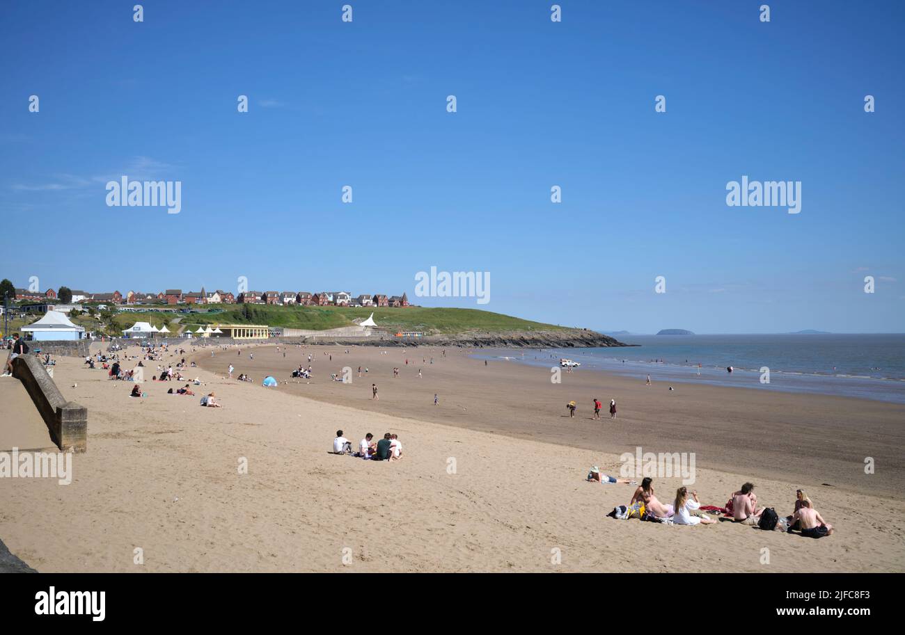 Beach at Barry Island South Wales UK Stock Photo