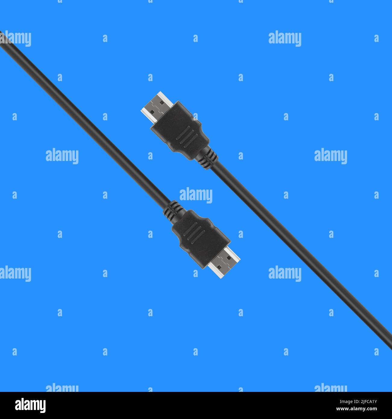 HDMI connector with cable isolated on white background Stock Photo Alamy