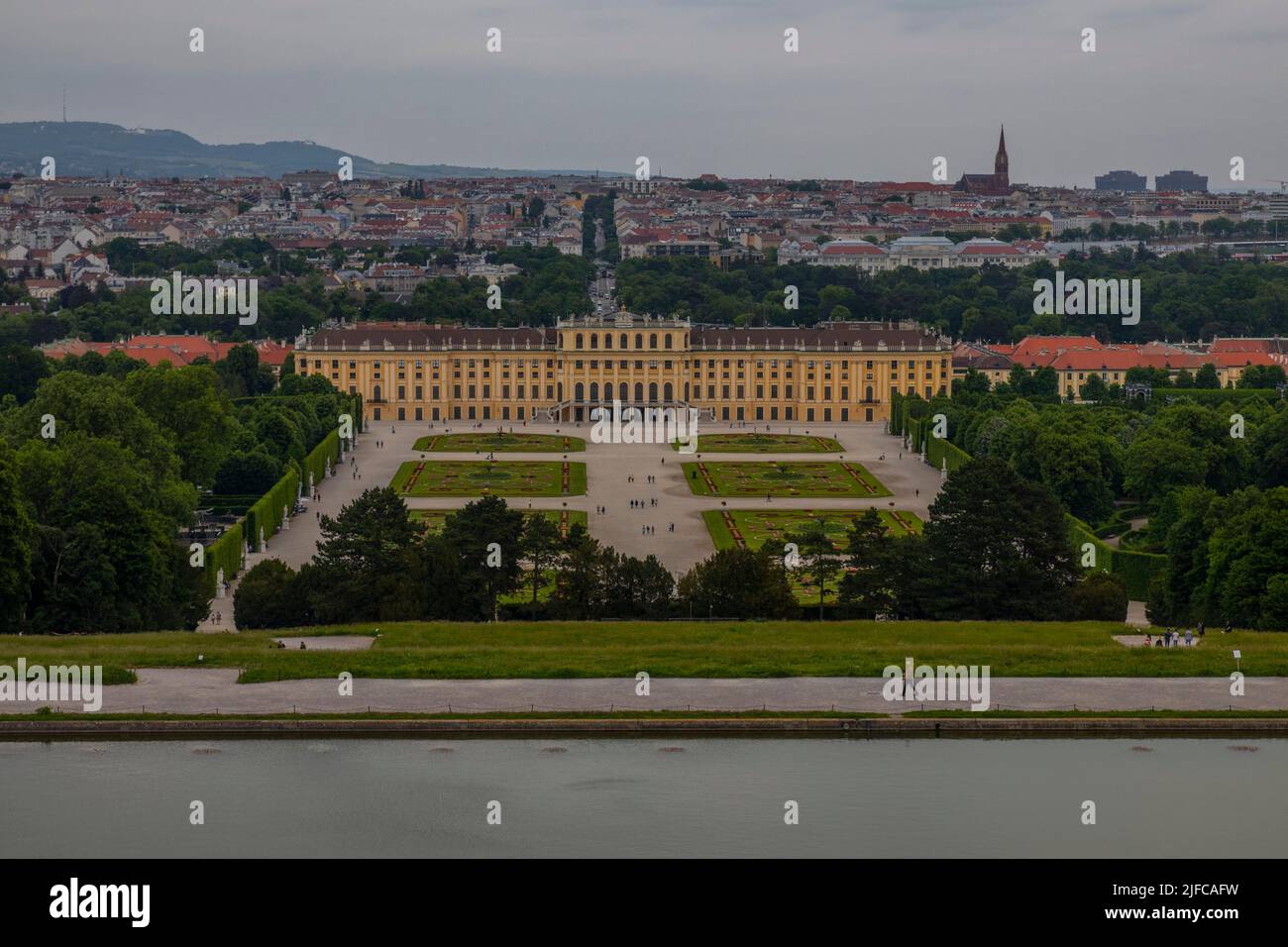 Schonbrunn Palace was the main summer residence of the Habsburg rulers, located in Hietzing