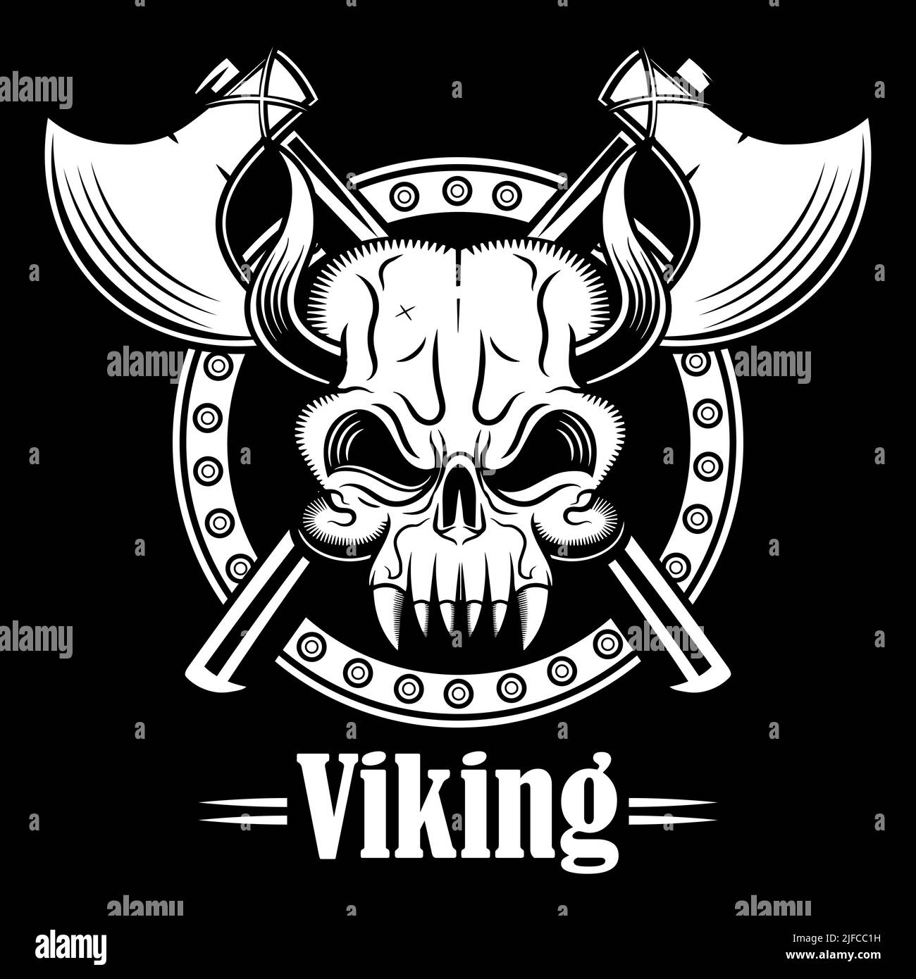 12 Horns Of Odin Tattoo