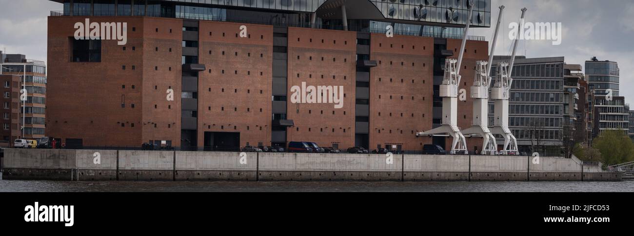 A part of the Elbphilharmonie in Hamburg Stock Photo