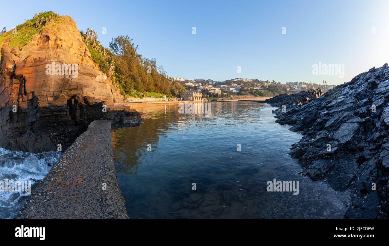 Beach tidal swimming pool at Thompsons Bay North Coast South Africa early morning sunrise over