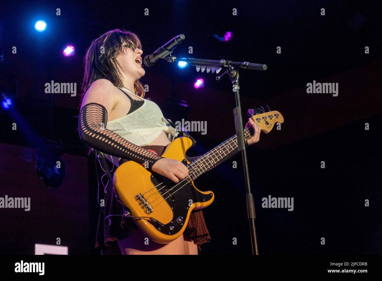 Milwaukee, USA. 30th June, 2022. Musician Gayle (Taylor Gayle Rutherfurd) at Summerfest Music Festival on June 30, 2022, in Milwaukee, Wisconsin (Photo by Daniel DeSlover/Sipa USA) Credit: Sipa USA/Alamy Live News Stock Photo
