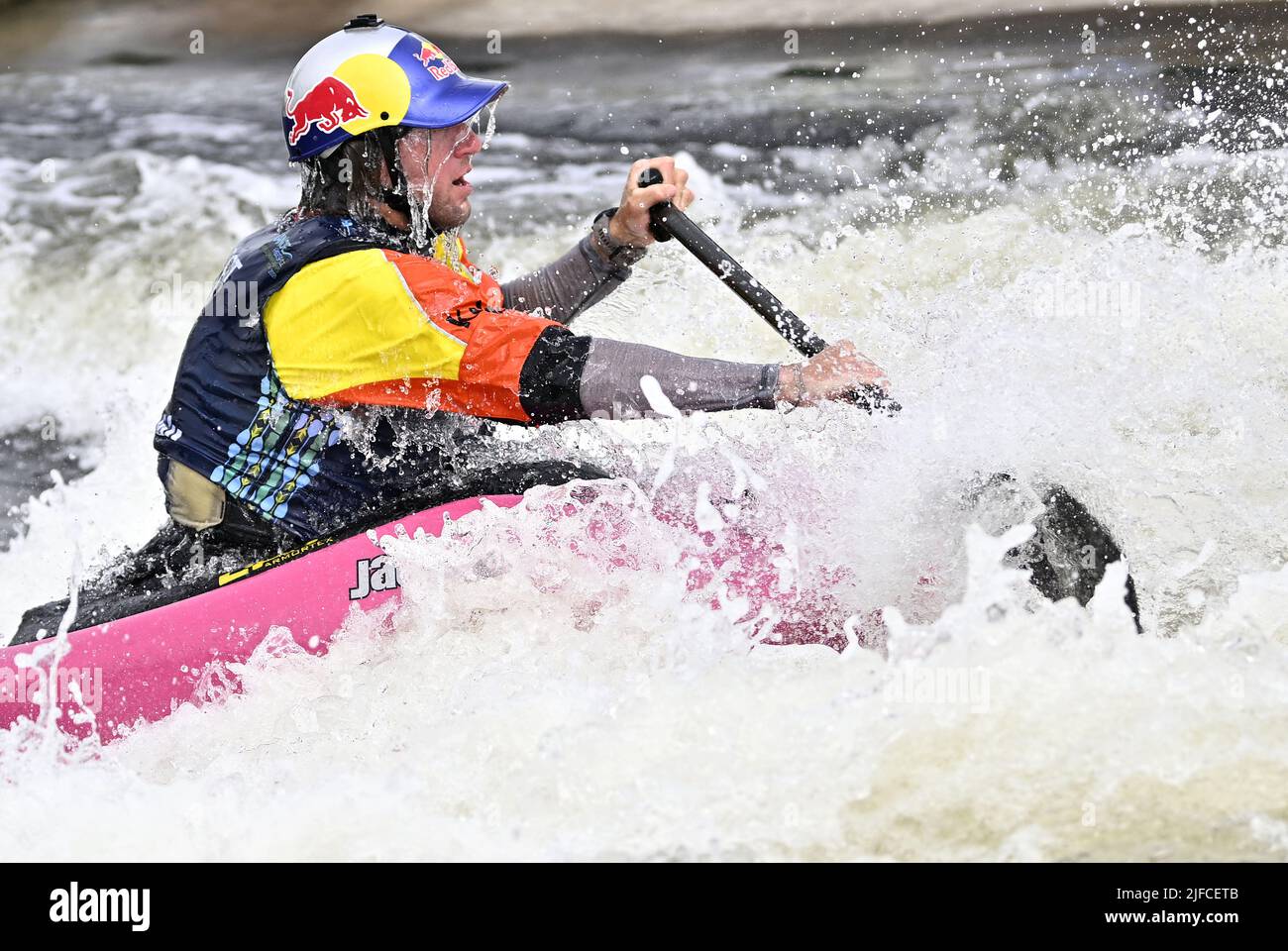 Nottingham, UK. 01st July, 2022. The ICF 2022 canoe freestyle World