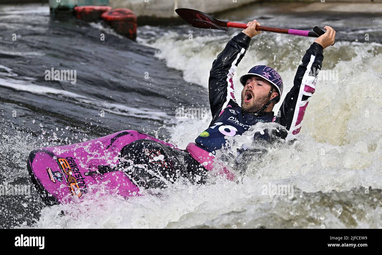 Nottingham, UK. 01st July, 2022. The ICF 2022 canoe freestyle World