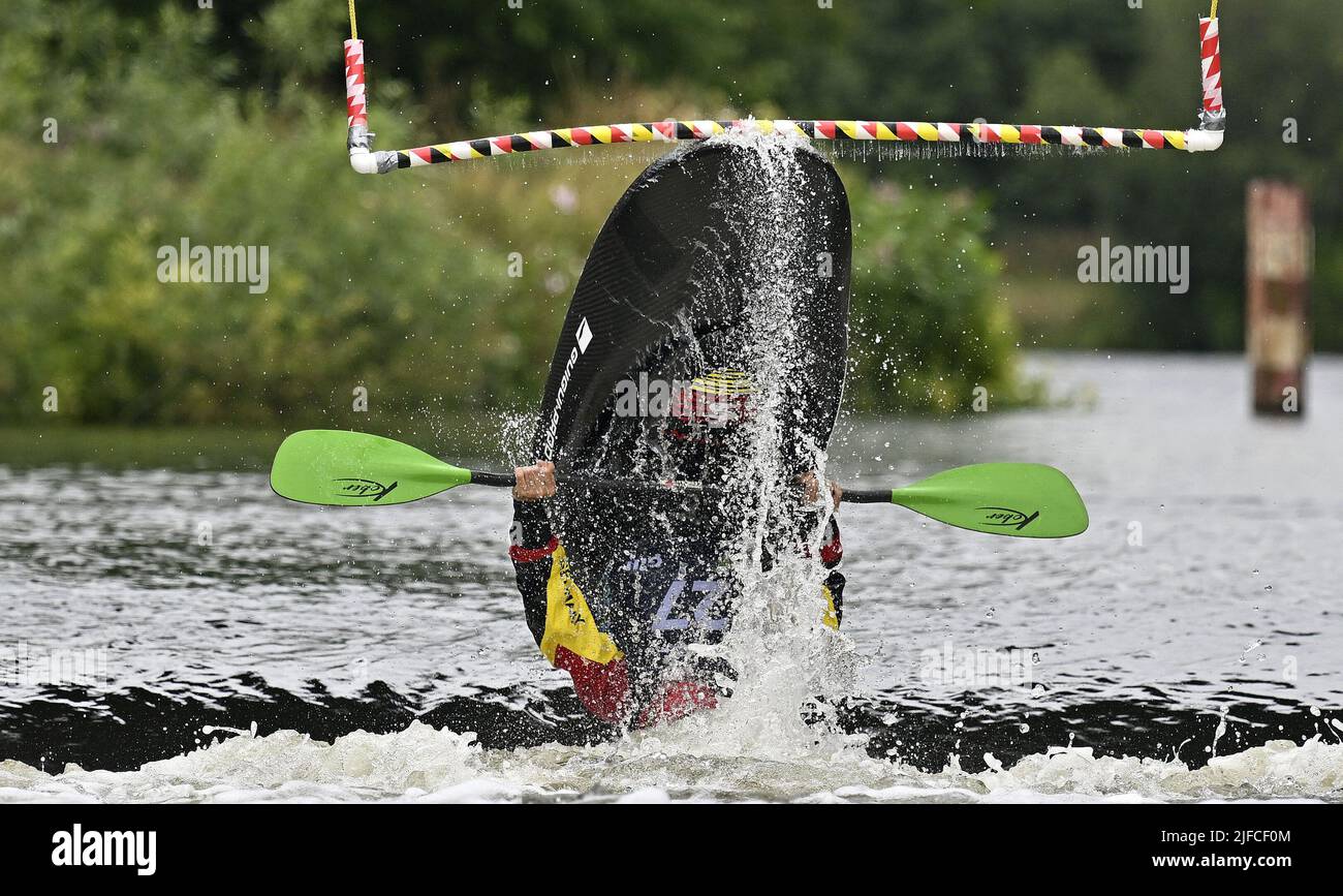 Nottingham. UK. 01 July 2022. The ICF 2022 canoe freestyle World