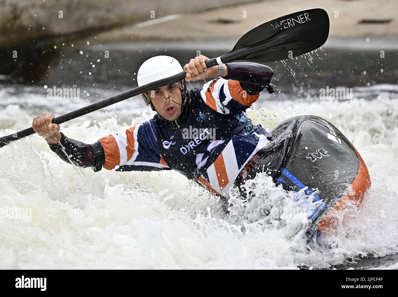 Nottingham, UK. 01st July, 2022. The ICF 2022 canoe freestyle World