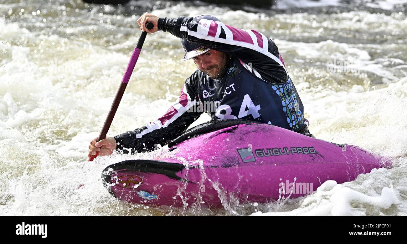 Nottingham, UK. 01st July, 2022. The ICF 2022 canoe freestyle World