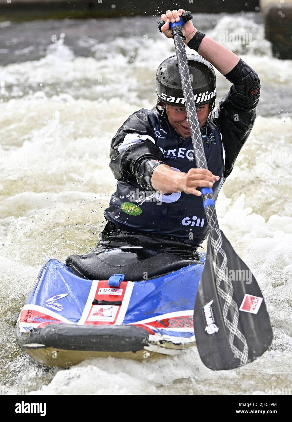 Nottingham, UK. 01st July, 2022. The ICF 2022 canoe freestyle World