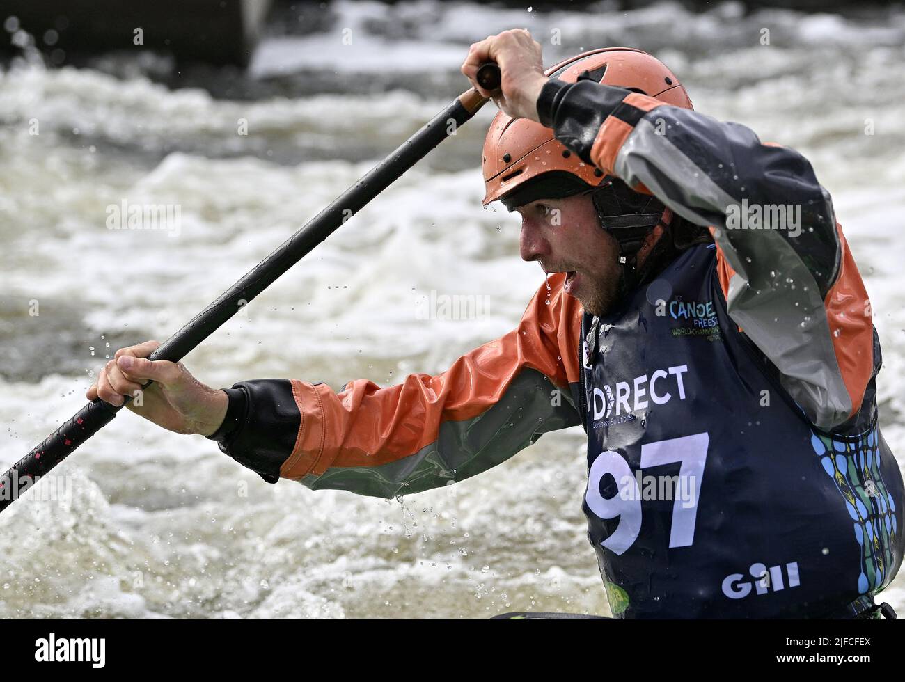 Nottingham, UK. 01st July, 2022. The ICF 2022 canoe freestyle World