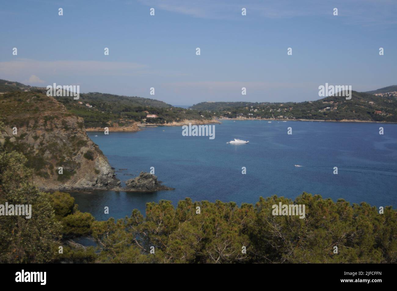 Views from above of the splendid nature of the island of Elba, in Tuscany Stock Photo