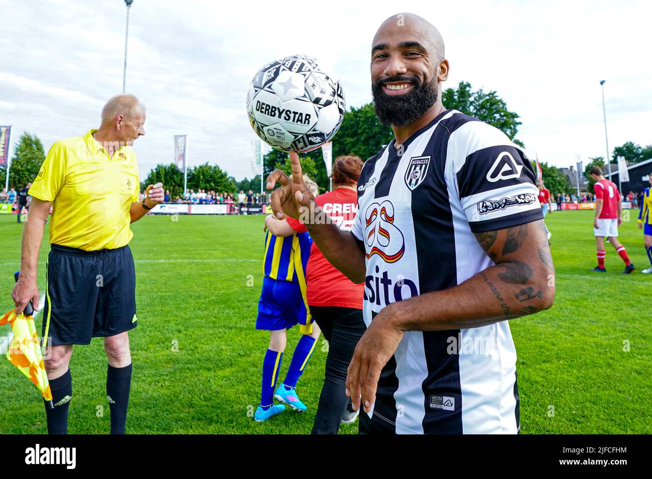 Manderveen, Netherlands. 01st July, 2022. MANDERVEEN, NETHERLANDS - JULY 1: Samuel Armenteros of Heracles Almelo during the Friendly match between Regioselectie Manderveen and Heracles Almelo at Sportpark de Samenwerking on July 1, 2022 in Manderveen, Netherlands (Photo by Rene Nijhuis/Orange Pictures) Credit: Orange Pics BV/Alamy Live News Stock Photo