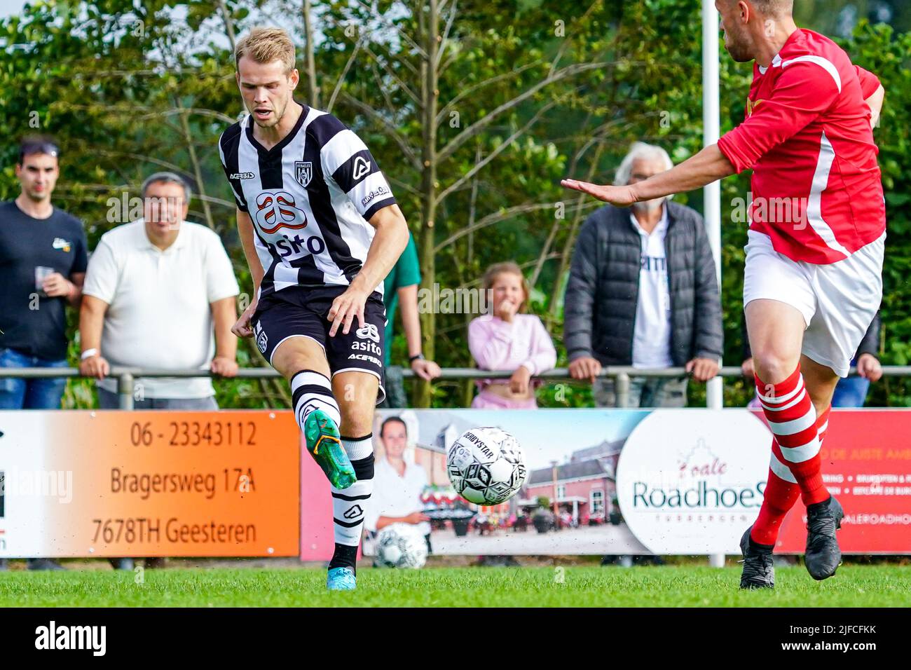 Manderveen, Netherlands. 01st July, 2022. MANDERVEEN, NETHERLANDS - JULY 1: Nikolai Laursen of Heracles Almelo during the Friendly match between Regioselectie Manderveen and Heracles Almelo at Sportpark de Samenwerking on July 1, 2022 in Manderveen, Netherlands (Photo by Rene Nijhuis/Orange Pictures) Credit: Orange Pics BV/Alamy Live News Stock Photo