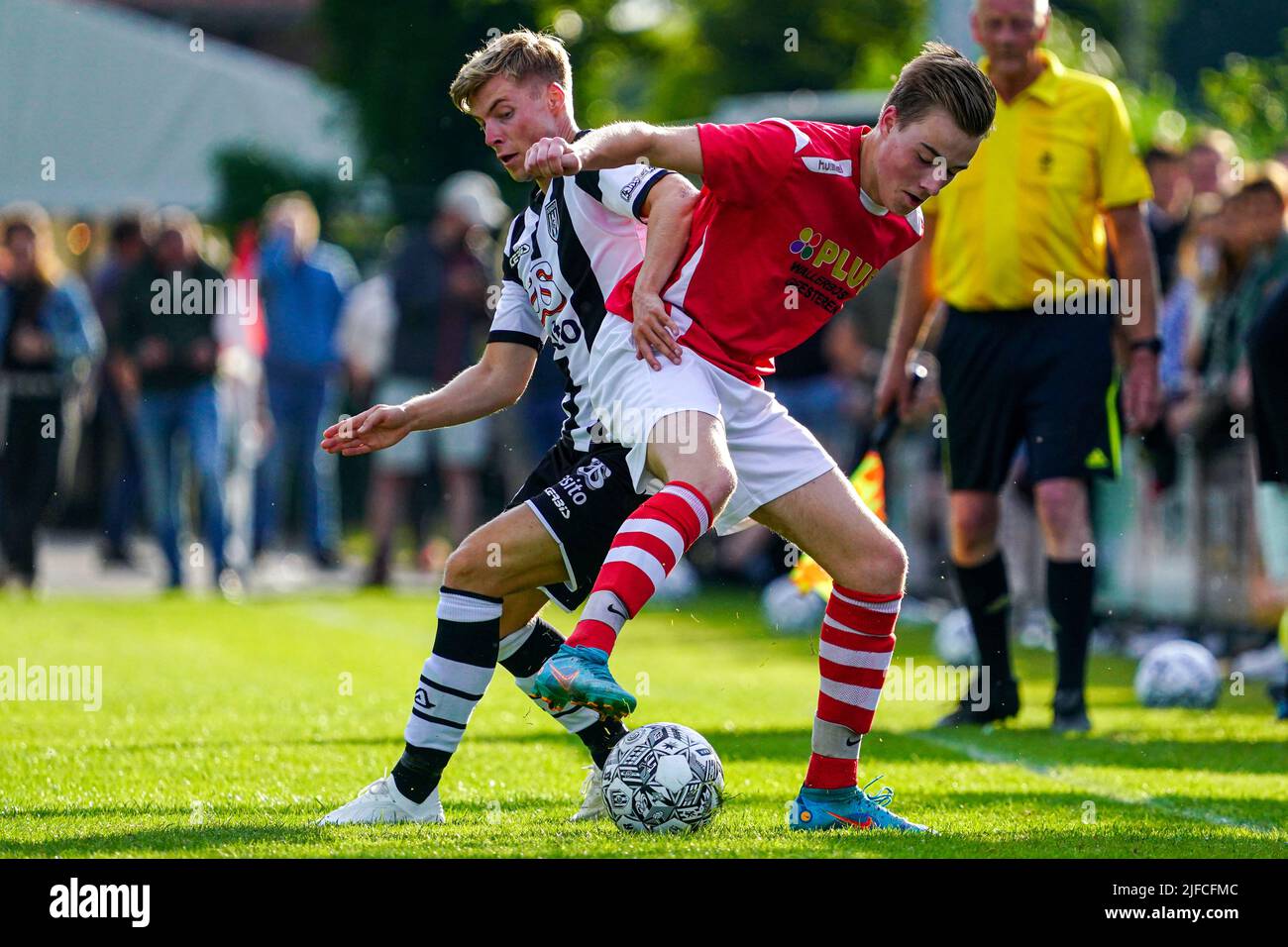 Manderveen, Netherlands. 01st July, 2022. MANDERVEEN, NETHERLANDS - JULY 1: Emil Hansson of Heracles Almelo during the Friendly match between Regioselectie Manderveen and Heracles Almelo at Sportpark de Samenwerking on July 1, 2022 in Manderveen, Netherlands (Photo by Rene Nijhuis/Orange Pictures) Credit: Orange Pics BV/Alamy Live News Stock Photo
