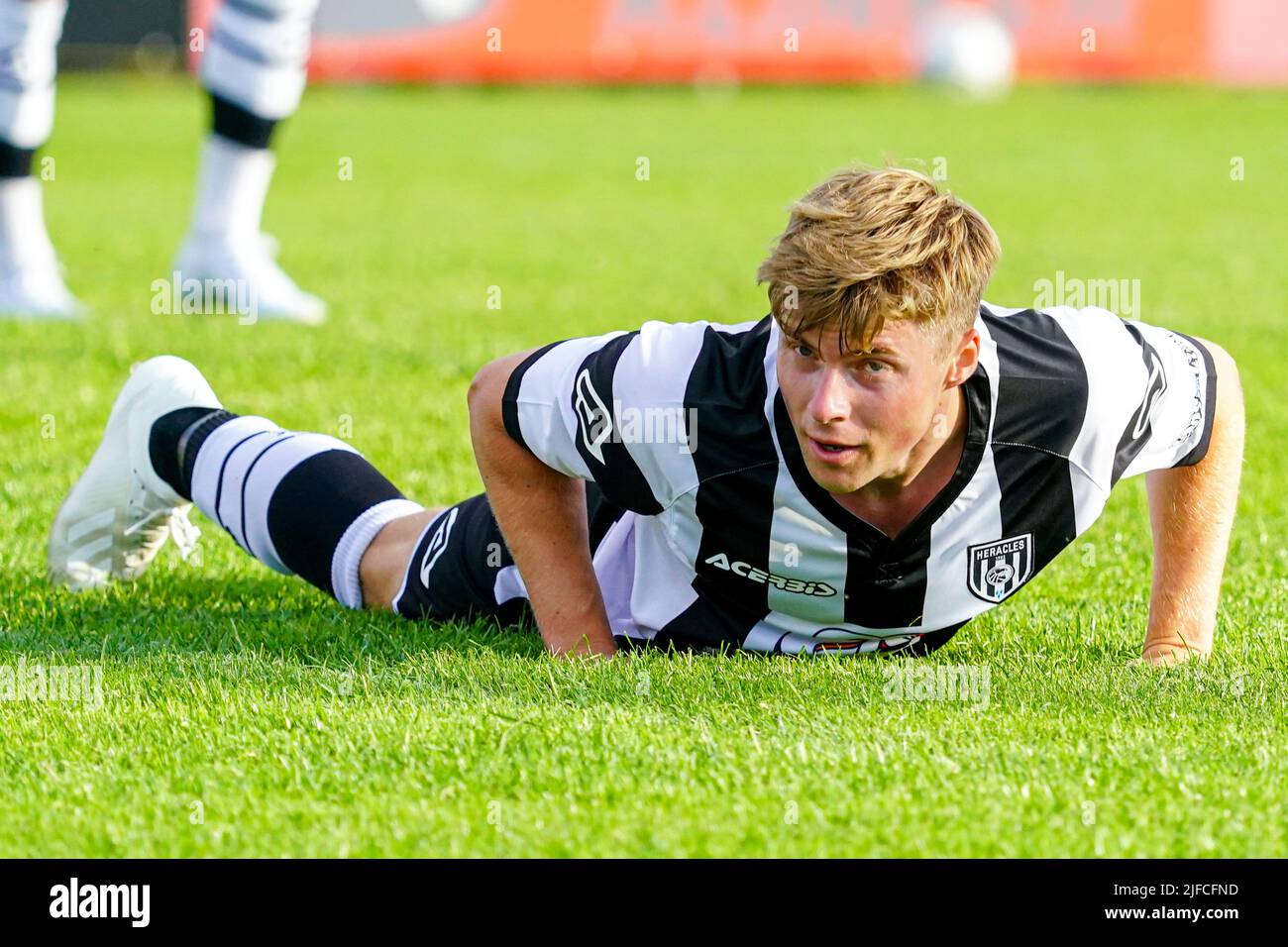 Manderveen, Netherlands. 01st July, 2022. MANDERVEEN, NETHERLANDS - JULY 1: Emil Hansson of Heracles Almelo during the Friendly match between Regioselectie Manderveen and Heracles Almelo at Sportpark de Samenwerking on July 1, 2022 in Manderveen, Netherlands (Photo by Rene Nijhuis/Orange Pictures) Credit: Orange Pics BV/Alamy Live News Stock Photo