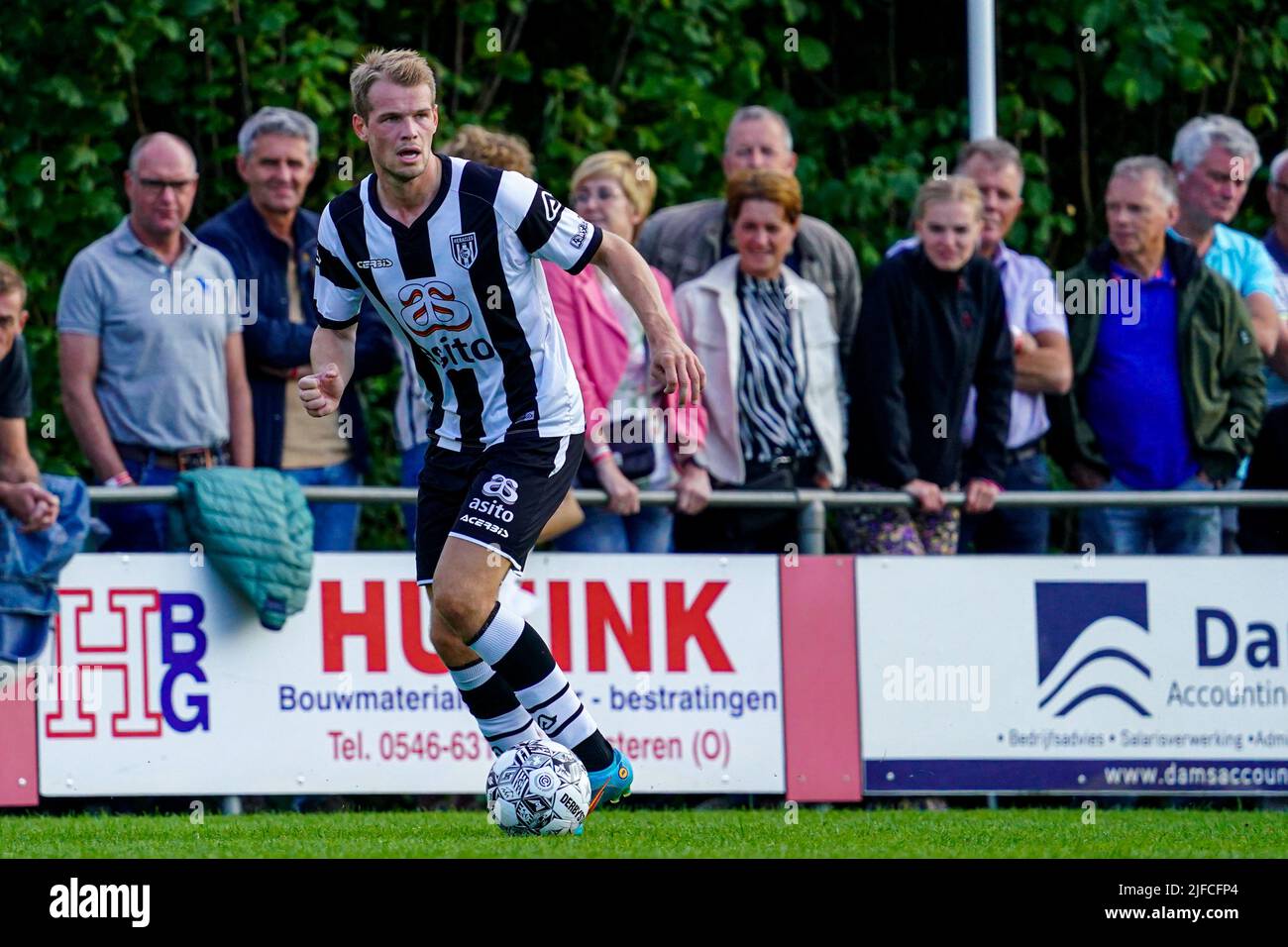 Manderveen, Netherlands. 01st July, 2022. MANDERVEEN, NETHERLANDS - JULY 1: Nikolai Laursen of Heracles Almelo during the Friendly match between Regioselectie Manderveen and Heracles Almelo at Sportpark de Samenwerking on July 1, 2022 in Manderveen, Netherlands (Photo by Rene Nijhuis/Orange Pictures) Credit: Orange Pics BV/Alamy Live News Stock Photo
