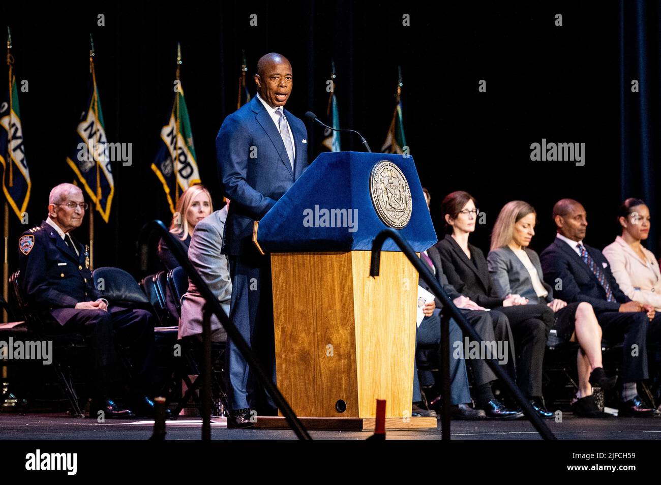 New York City Usa 01st July 2022 New York City Mayor Eric Adams D