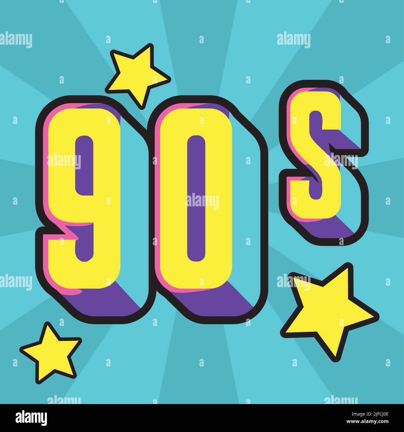 90s text neon Stock Vector Image & Art - Alamy