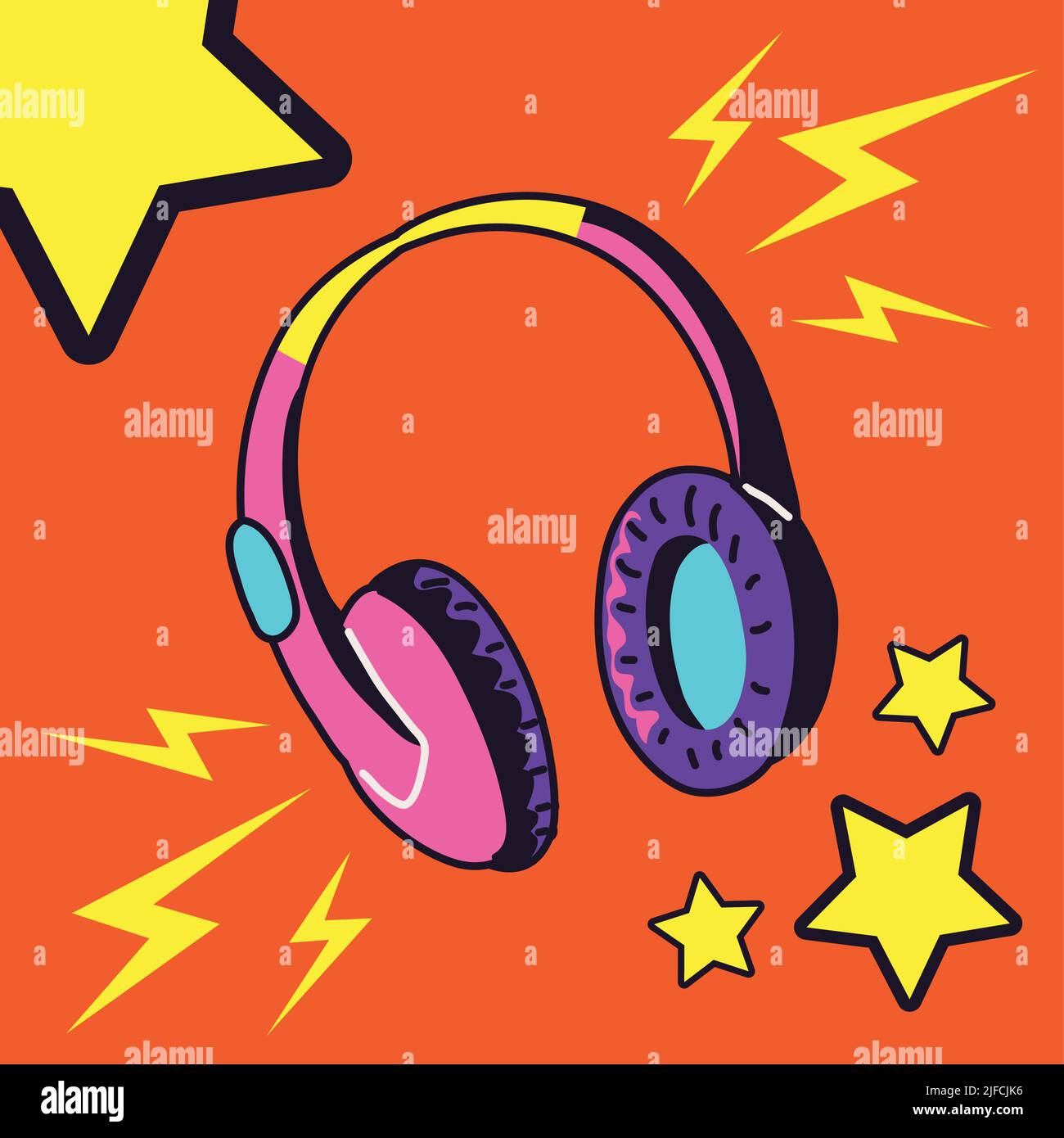 90s headphones music Stock Vector Image & Art Alamy