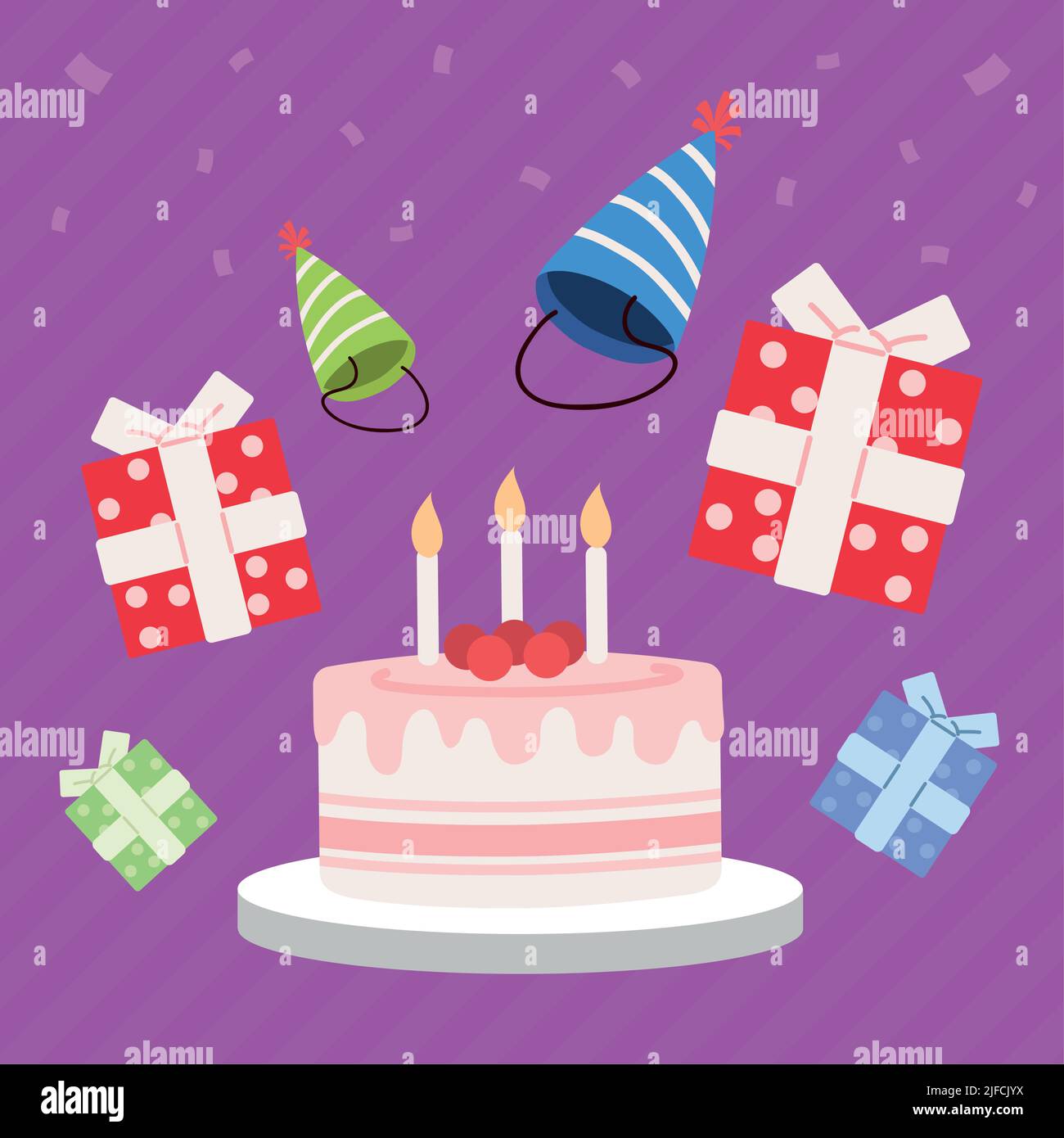 birthday sweet cake Stock Vector Image & Art - Alamy