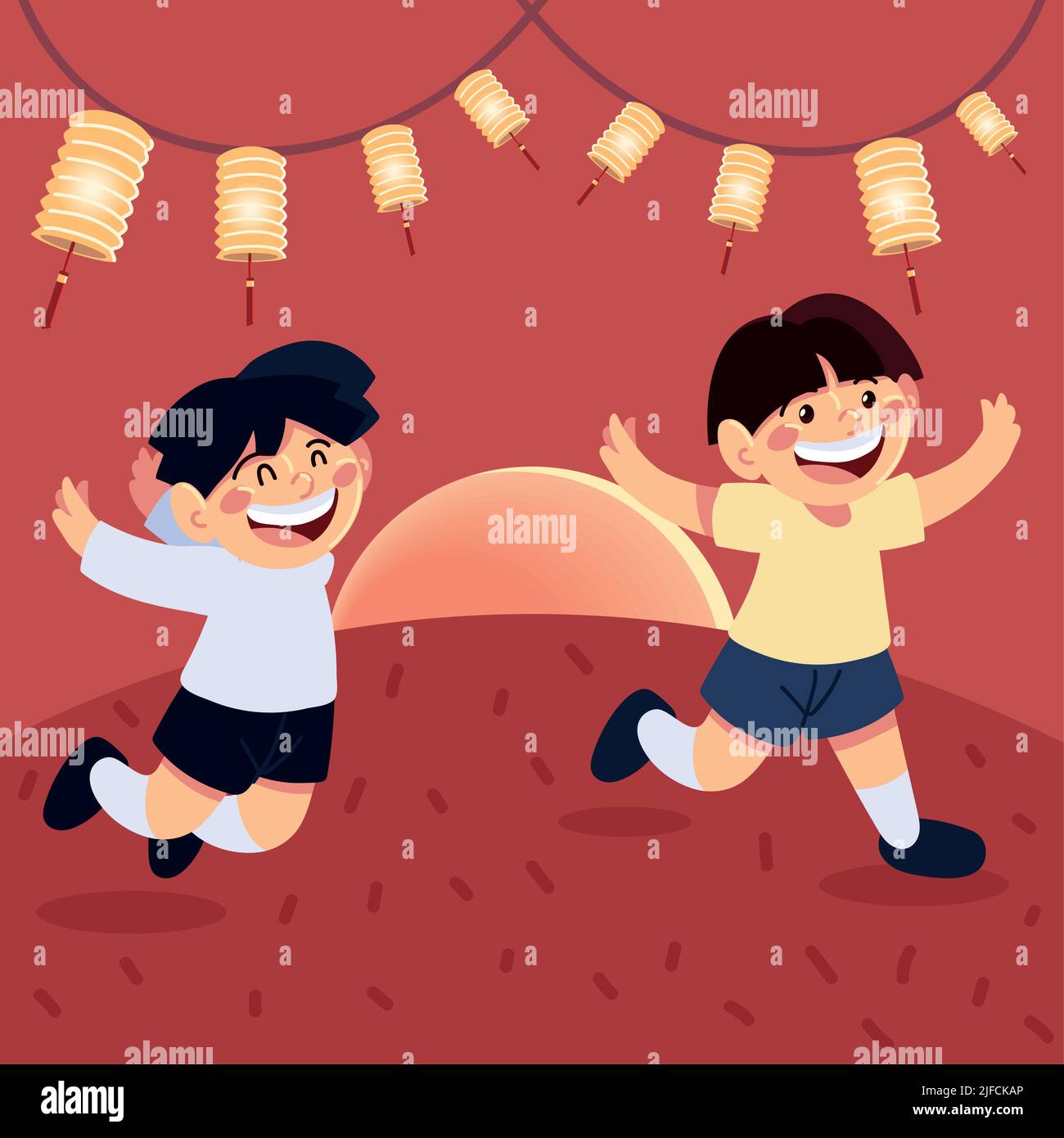 Mid autumn festival kids moon hi-res stock photography and images - Alamy