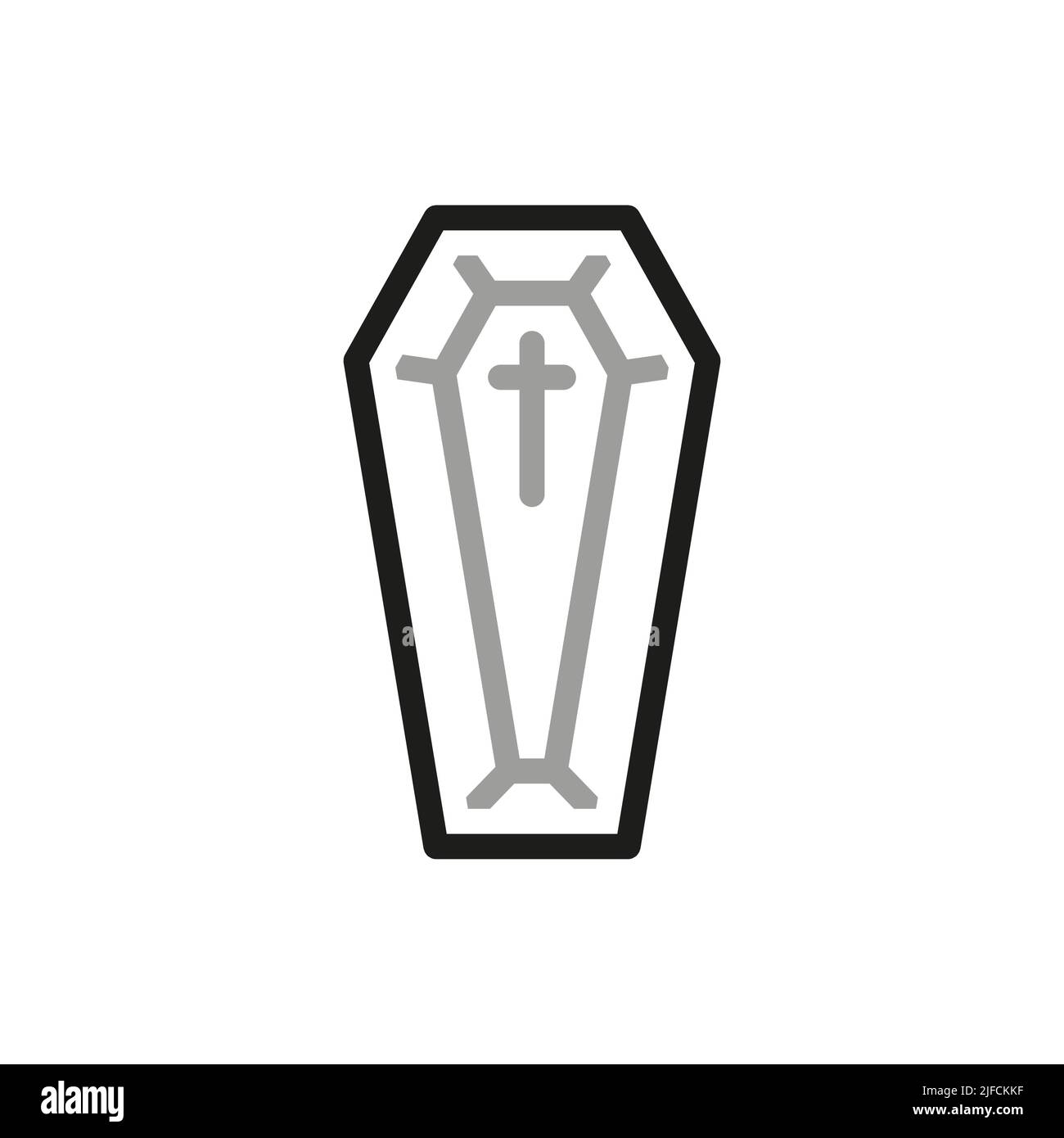 Simple of Halloween Related Vector Line Icons. Halloween icon collection. Contains such Icons as coffin. Stock Vector