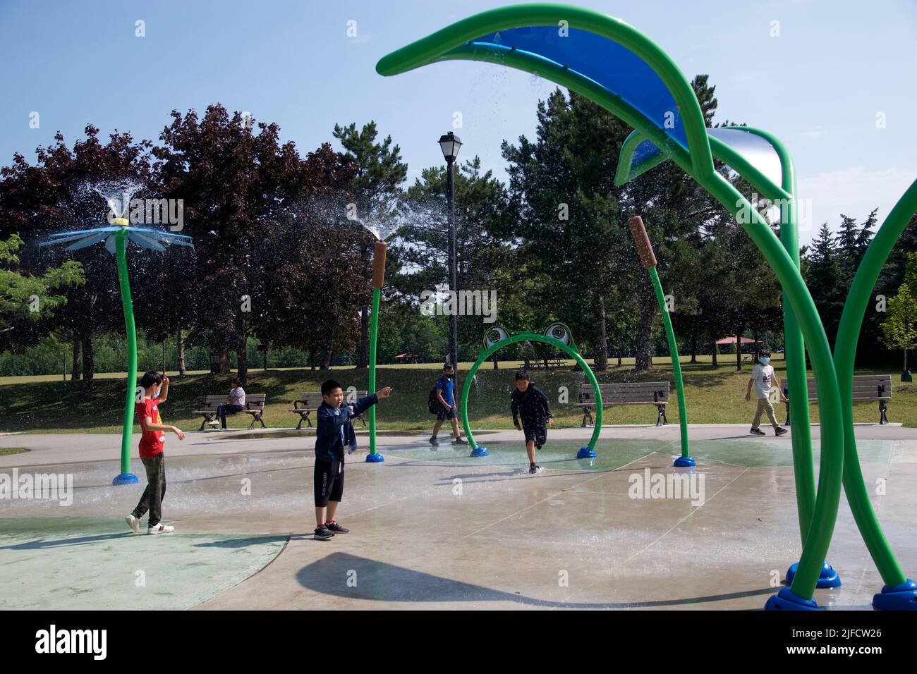 Boys water park in summer hi-res stock photography and images - Alamy
