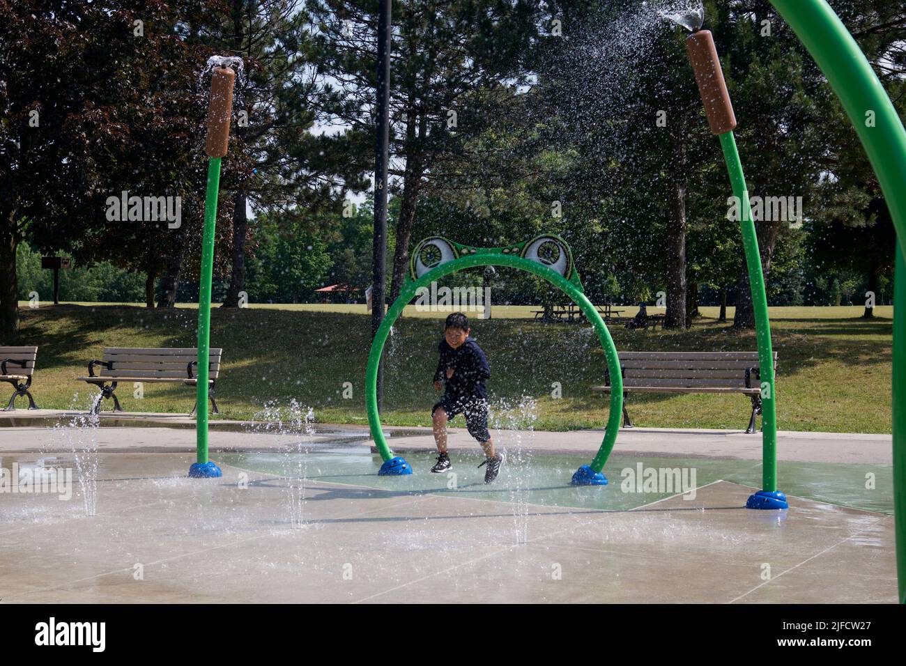Boys water park in summer hi-res stock photography and images - Alamy
