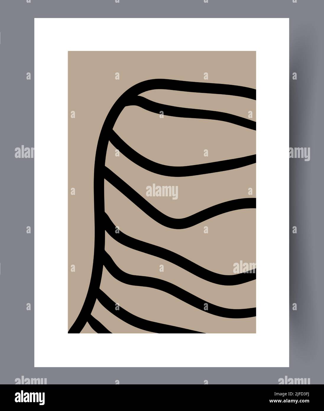 Abstract modern art wall designs  Stock Vector
